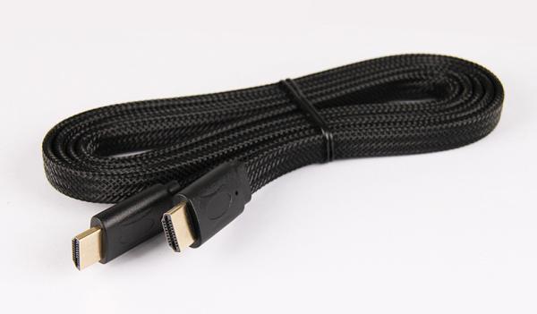Flat Wire Braid Hdmi Audio Link Cable High Definition Plated Gold Head