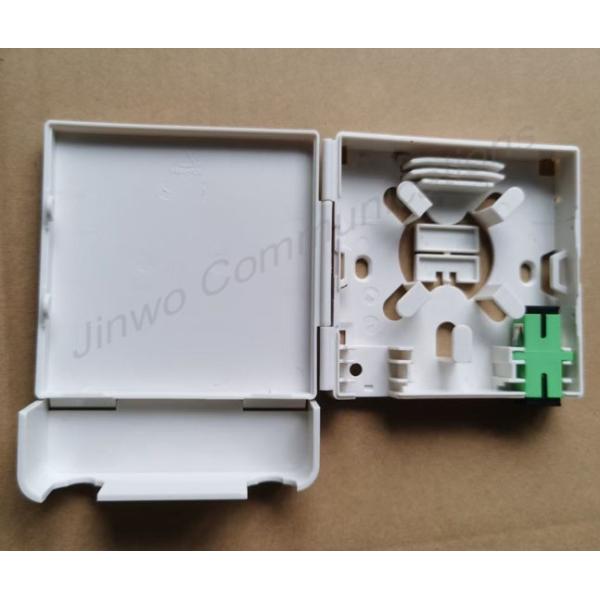 OEM FTTH Distribution Box 2 Ports Fiber Optic Cable Wall Plate