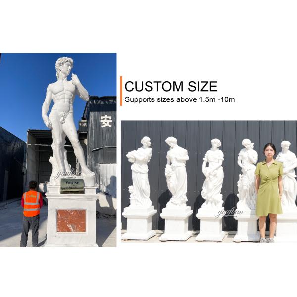 Design Classical Hand Carved Good Price Marble David Statue for Hot Sale
