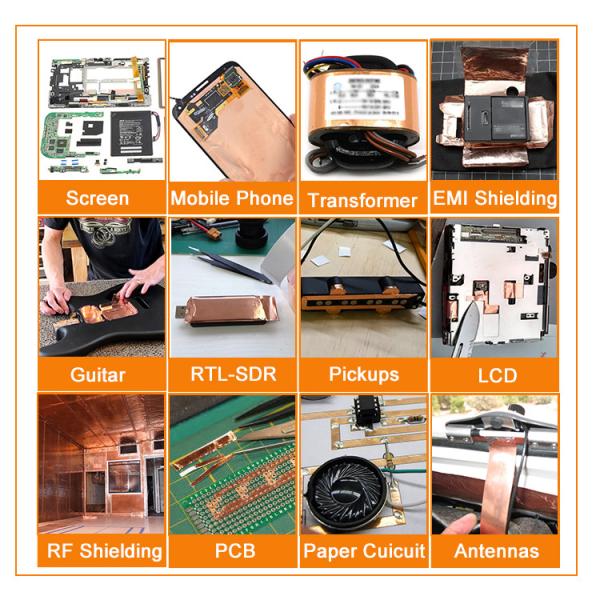 Медная лента толщиной 20 ~ 120 мкм для электронной защиты