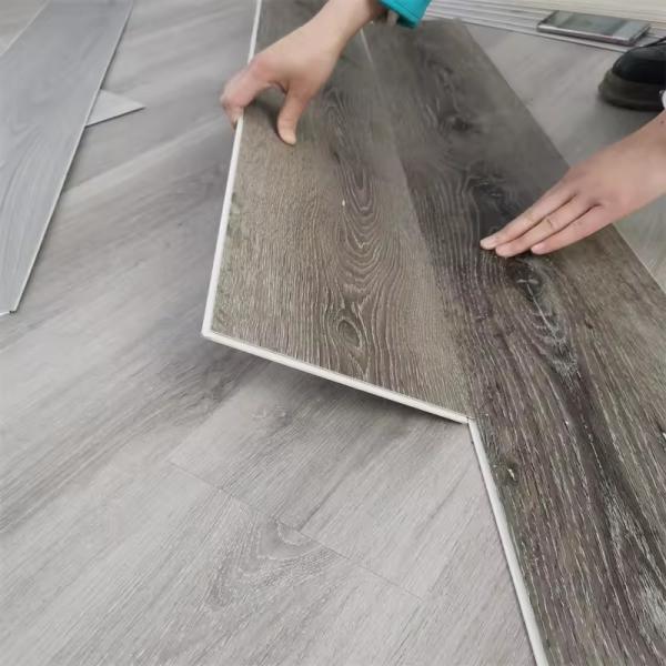 Waterproof 4mm 5mm 6mm Wood Grain Vinyl Plank Click Lock PVC Plastic SPC Flooring For Indoor