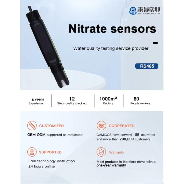 Pipeline Installation Ammonia Calcium Nitrate Nitrite Fluoride Chloride Ion Sensor