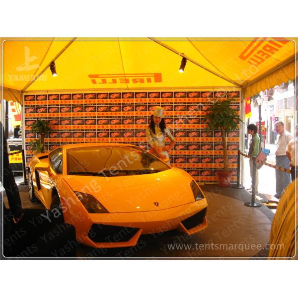 Yellow Top Cover Fabric High Peak Tents High Performance 80 KM / H Wind Load