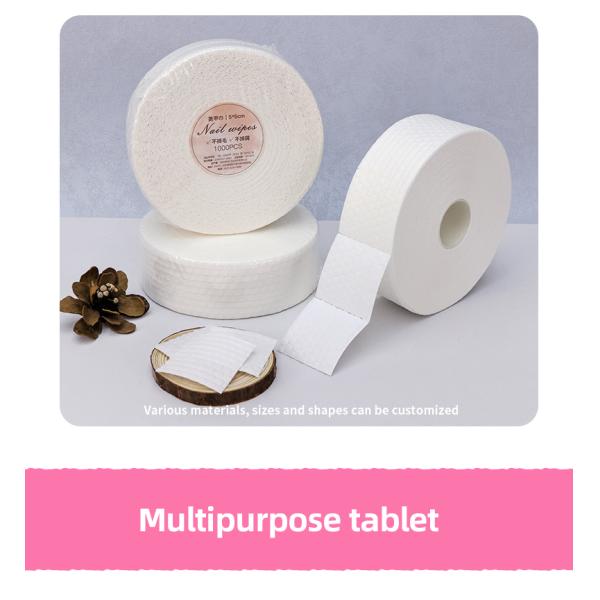 300PCS Lint Free Nail Pads Absorbent Nonwoven Cotton Pads For Nails