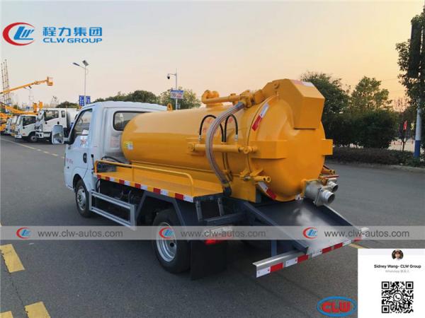 2 toneladas de Dongfeng Tuyi 4x2 LHD limpam o caminhão da sução do esgoto