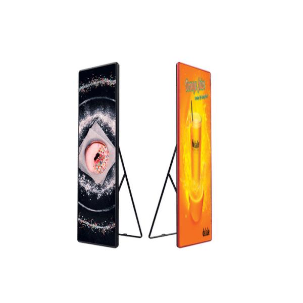 IP40 Indoor LED Poster Screen Digital Ads Display 2880Hz Refresh Rate 2 Years Warranty