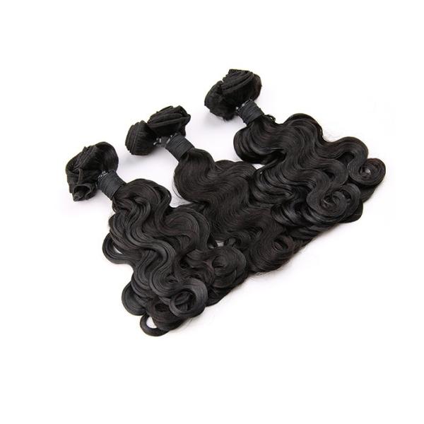 Small Body Wave 300g Per 3 Bundles Natural Black Grade 7A Virgin Hair Funmi Human Hair Weave