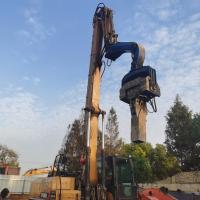 Máquina escavadora hidráulica rápida Sheet Pile Driver de Till Mechanized 8m da operação