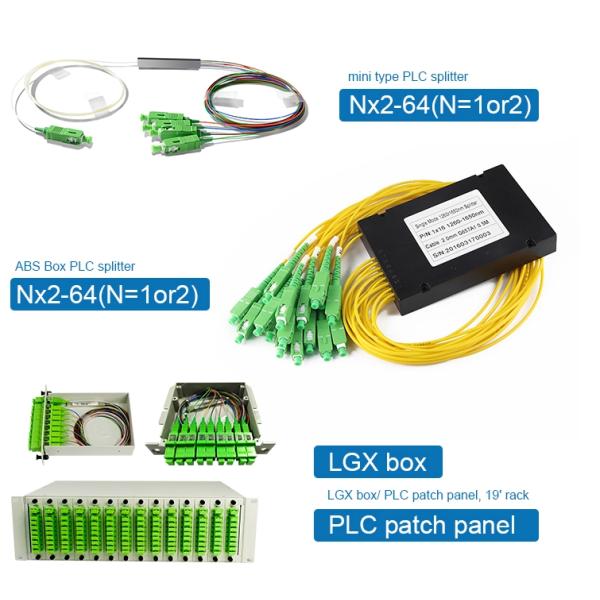 LSZH Gpon Epon G657A2 1x64 PLC Fiber Optic Splitter