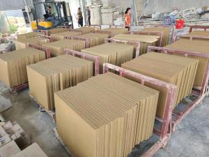 Bush Hammered Outdoor Natural Sandstone Tiles 457x457x12mm Customized
