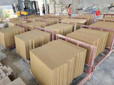 Bush Hammered Outdoor Natural Sandstone Tiles 457x457x12mm Customized