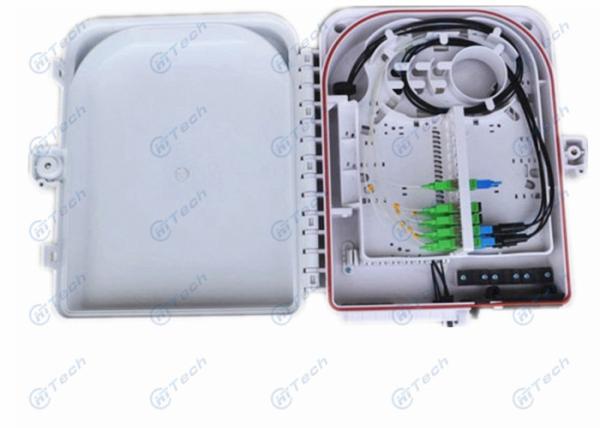 24 Ports Fiber Termination Box , 24Cores Fiber Optic FTTH Distribution Box Rainfall Resistant