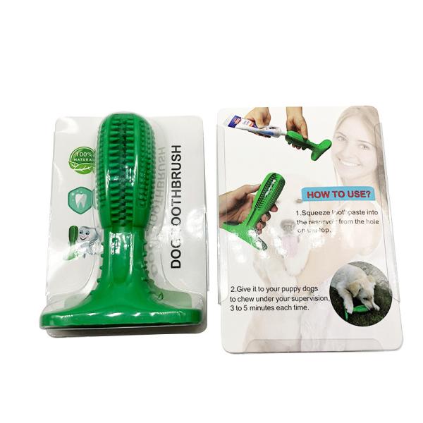 2019 Amazon Hot Selling Perfect Safety Durable Soft Relieving Stress Dog Bristles Pet Toothbrush for 25 - 40lbs