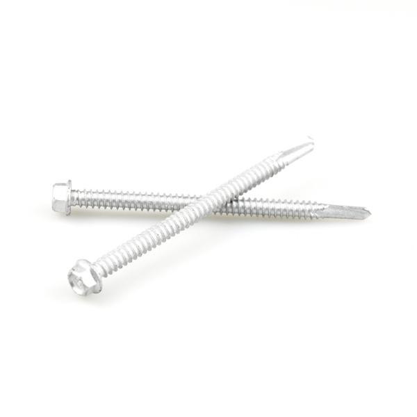 ST5.5 90mm Length Hex Flange Drilling Screw Tek Bimetallic Screw with and Customizable