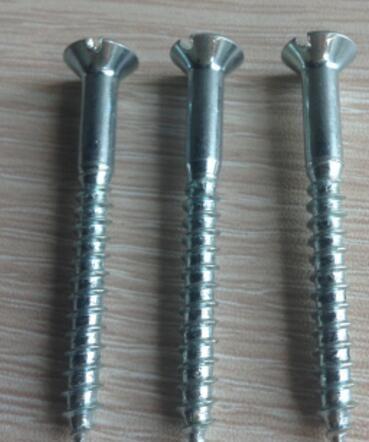 Galvanized Hex Head Pan Head Screw Slotted Countersunk M6x20 Size DIN97