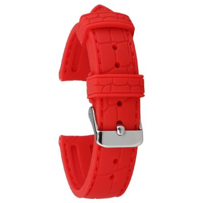 Alligator Pattern Silicone Rubber Watch Strap Bands ROHS CE Passed