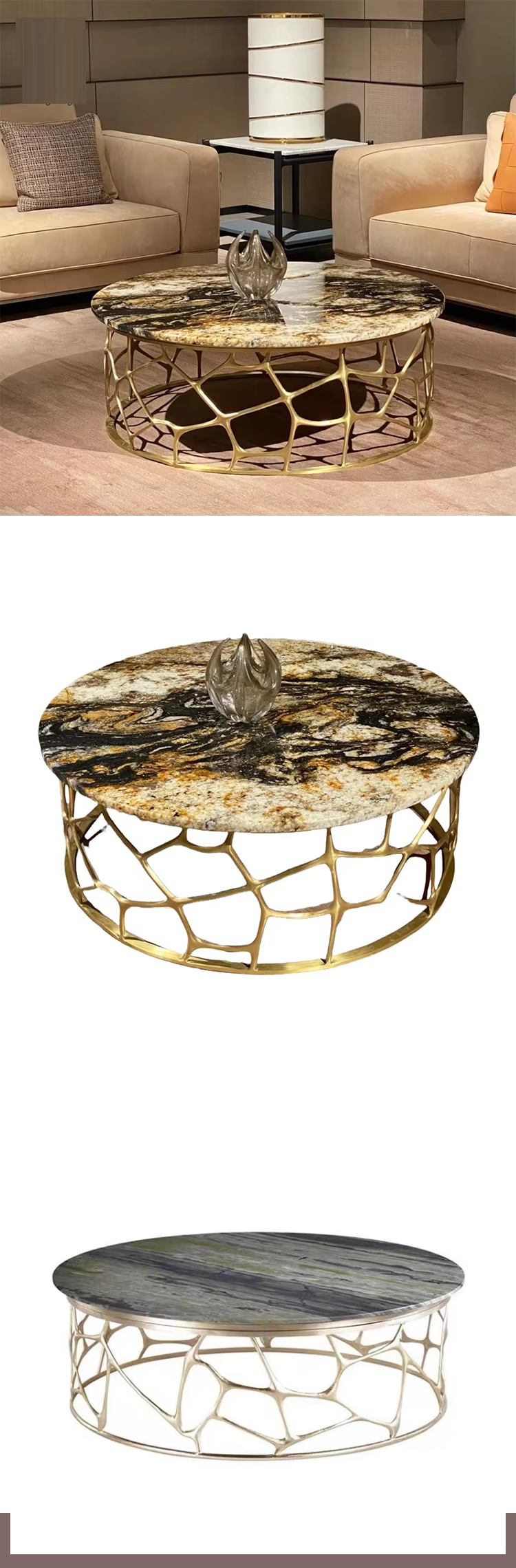 MOYI Modern Natural Marble Stone Transparent Agate Gemstones for Hotel Kitchen Bathroom Dining Vanity Top for Modern Design
