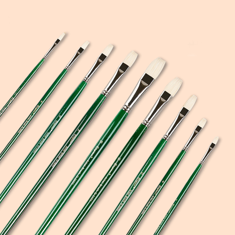 Good Absorbability High Quality Pure Artist Bristles Paint Brush Set