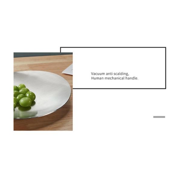 Dessert Basin SS304 Fruit Plate Metal Houseware Sand Polishing