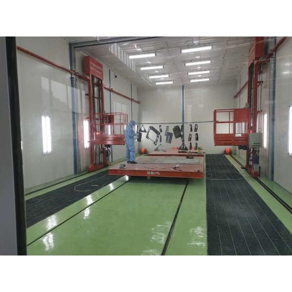 3-Axis Pneumatic Personnel Lift Platform Wall-Mounted for Painting Large Commercial Vehicles