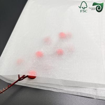 FSC 4 6 pièces de 38 grammes 40 GSM papier antigraisse 350 mm 450 mm Pour l'emballage du déjeuner