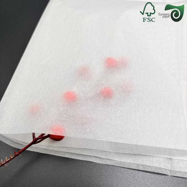 FSC 4 6 Pieces Of 38gsm  40 GSM Greaseproof Paper  350mm  450mm  For Lunch Wrapping