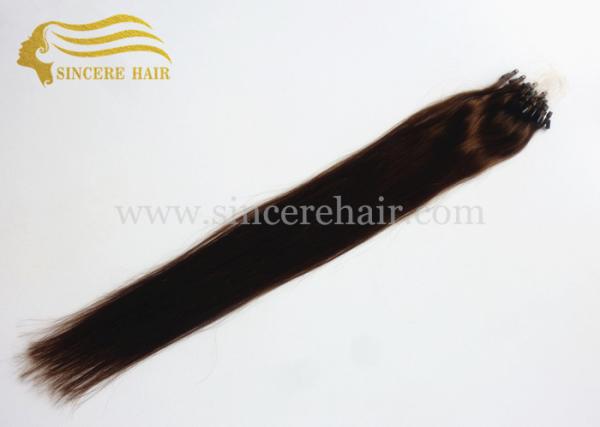 50 CM Straight Micro Ring Hair Extensions for sale - 20 Inch 1.0 G Brown Micro Links Loop Hair Extensions For Sale