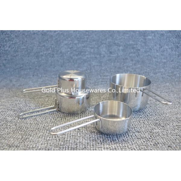 4pcs Wholesale stackable stainless steel measuring spoon set 80cm measuring cup for Kitchen baking tools