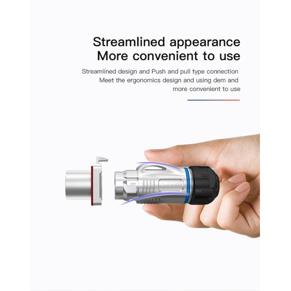 CNLINKO BD24 Metal Circular Data Connector USB Plug Waterproof USB 3.0 Connector