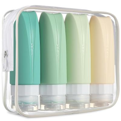 Refillable Silicone Travel Container Set BPA Free Reusable 90ml