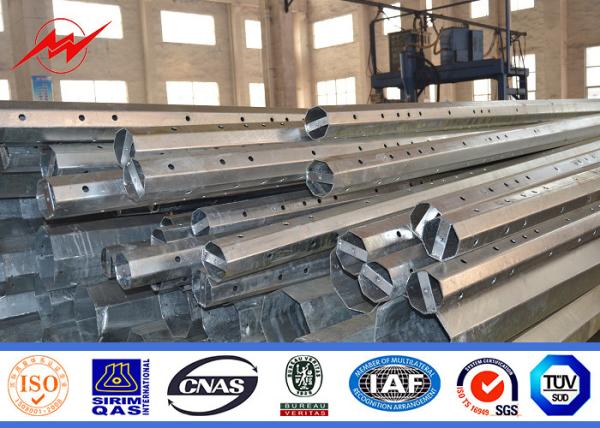 30FT 35FT Steel Utility Tubular Pole With 3mm For Philippines Electrical Line