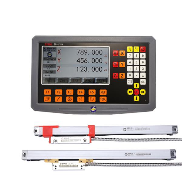 SINO SDS2-3VA 3 Axis Digital Readout Meter With KA300 Glass Linear Ruler TTL RS422 Signal