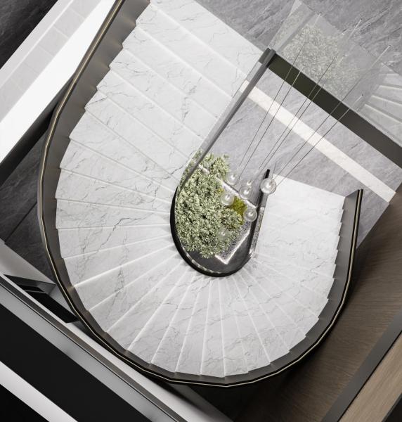 Albania Camouflage White Marble White Marble Stone Functional For Interior Decoration