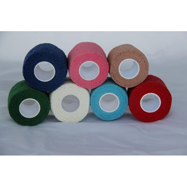 Abrigo elástico del vendaje del algodón auto-adhesivo cohesivo