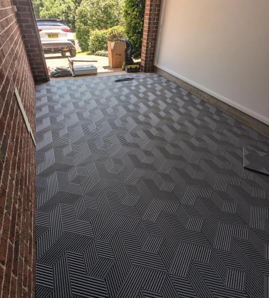 Anti Slip Interlocking Garage Tile 25000lbs Interlocking Mats For Garage