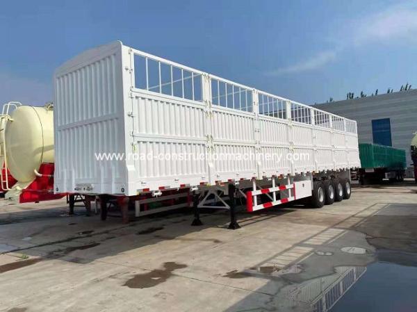 Mechanical Spring 3 Axle Stake Fence Trailer 13T Cargo Truck Semi Trailer