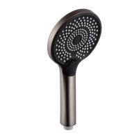 Fashion Style High Pressure Round Matte Black ABS Plastic Rain Shower Head For Bathroom