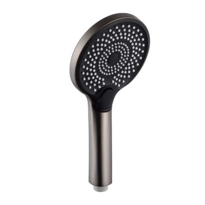 Fashion Style High Pressure Round Matte Black ABS Plastic Rain Shower Head For Bathroom