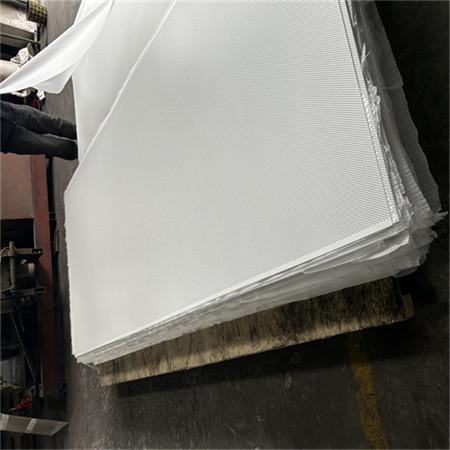 Folha de metal perfurada de alumínio branca folha de alumínio de 0.8mm x de 1220mm com furos