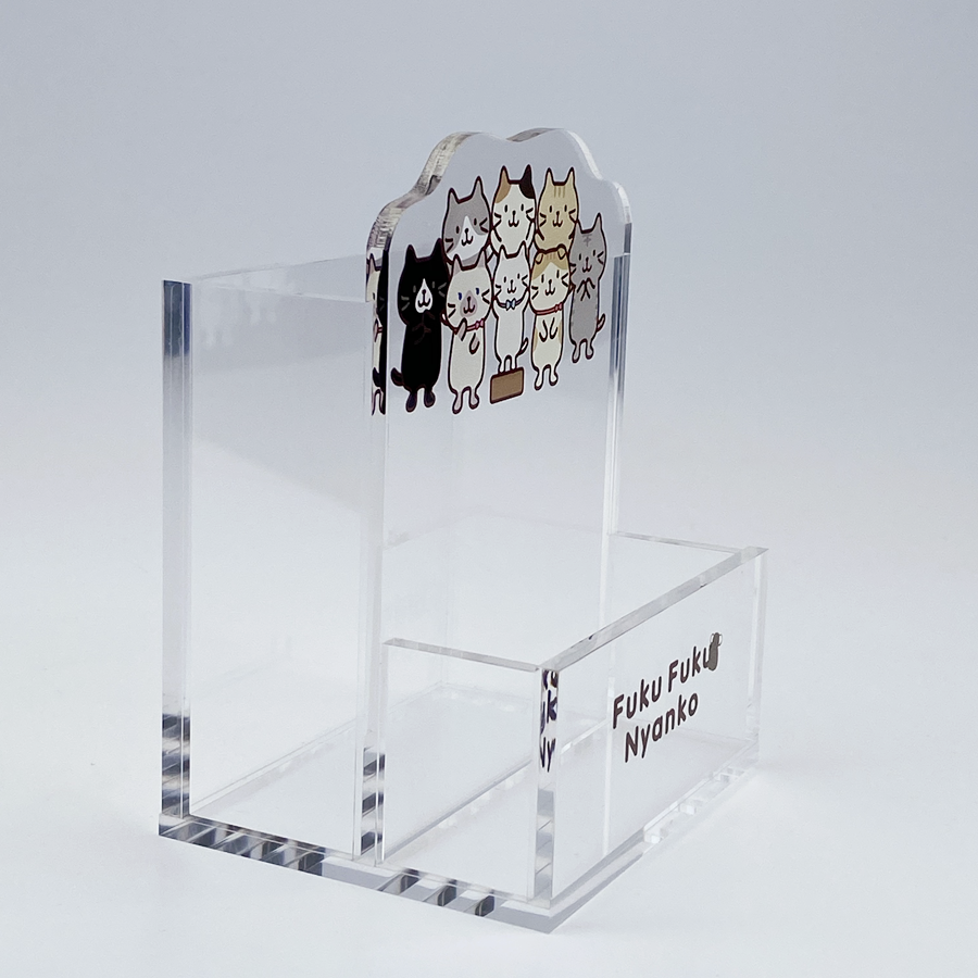 Clear Desktop Acrylic Pen Holder Display Stand For Office Retail Store Countertop