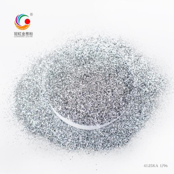 PET Hexagon Glitter Powder Ultra Bright and Noble Silver for High Decoration Tile Grout Bulk