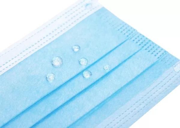 Disposable Earloop 3 Ply Face Mask Superfine Fiber Material Anti Pollution