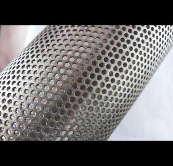 ASTM Spiral Perforated Tube Galvanized Steel Round Hole Welded Seam Durable