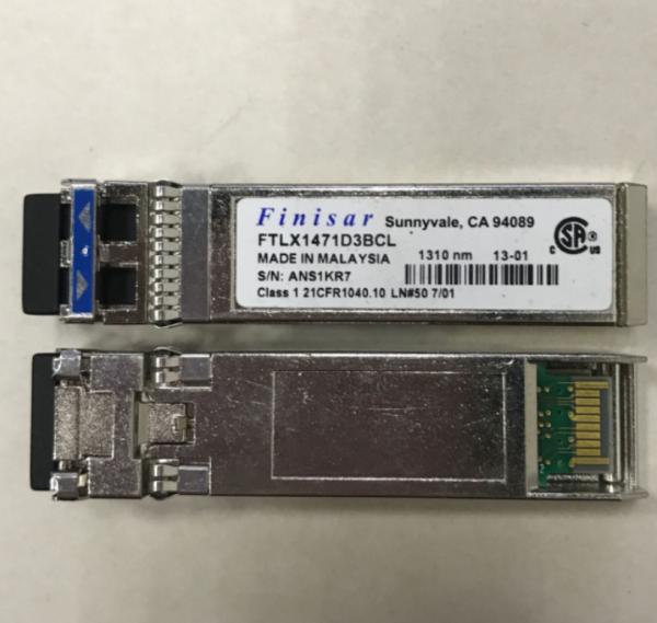 1310nm 10G 10km Fiber SFP Modules 1W Finisar FTLX1471D3BCL