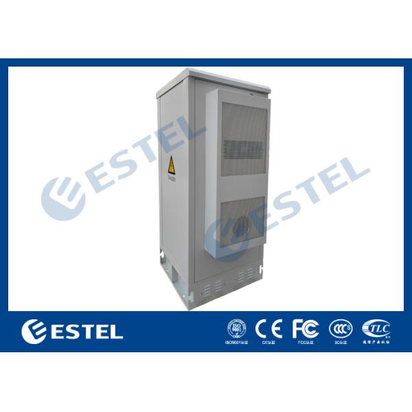 IP55 Waterproof Outdoor Telecom Cabinet Two Doors With 1500W Air Conditioner