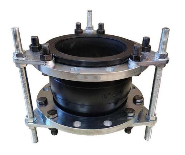 DN250 EPDM シングルボール 強化ゴム 柔らかい拡張 関節 ロープ棒付き移動式ラグ