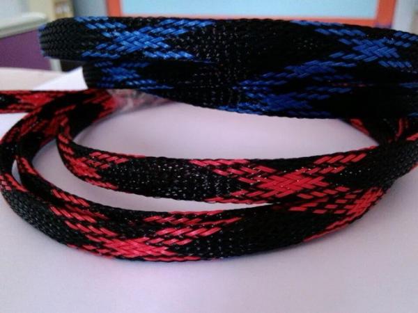 Sleeving trançado expansível do ANIMAL DE ESTIMAÇÃO, poliéster trançou o tubo da malha para a proteção do cabo