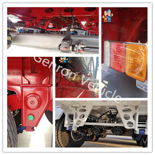 Полуприцеп Tipper 3 цапф сверхмощный задний используемый к доставке контейнеры 20 FT с механическим подвесом