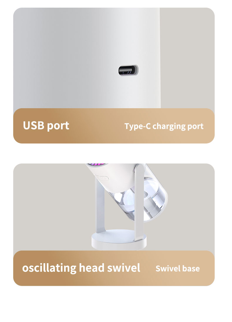 Factory Customized Logo Ultrasonic Mist Mini Portable USB Led Night Light Starry Projector Air Humidifiers for Car