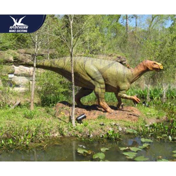 Amusement Equipment Garden Dinosaur Statues For Exhibit Upper Limbs Move